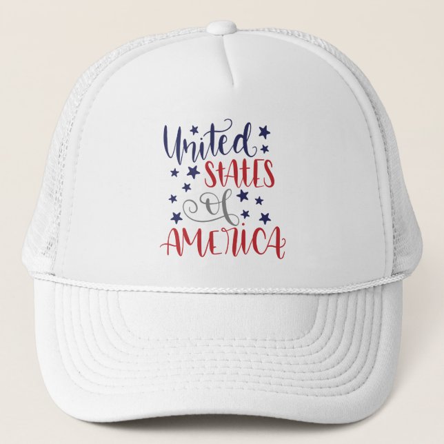 United States Of America Trucker Hat (Front)
