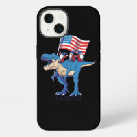 United States of America US Flag Dinosaur TRex Gno