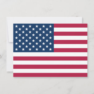 United States of America USA flag patriotic Card