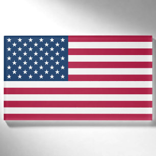 United States of America USA flag patriotic Name Tag