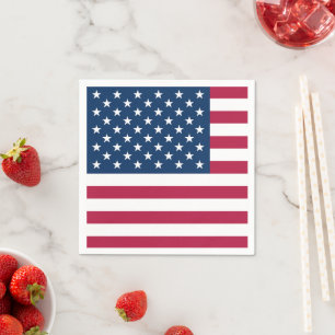 United States of America USA flag patriotic party Napkin