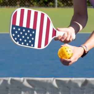 United States of America USA flag patriotic Pickleball Paddle