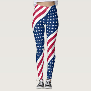 United States of American flag pattern Leggings