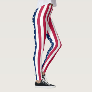 United States of American flag pattern Leggings