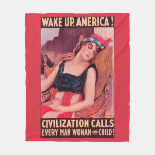 United States of AmericaWar II Promotional Fleece Blanket