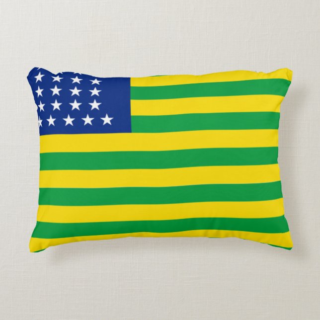 United States of Brazil flag Decorative Cushion (Front)