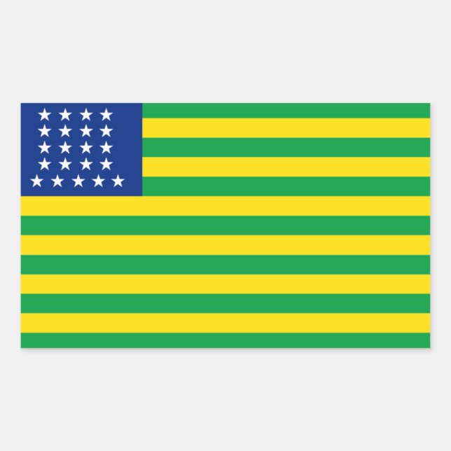 United States of Brazil flag Stickers (Front)
