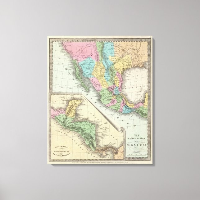 United States Of Mexico Canvas Print (Front)