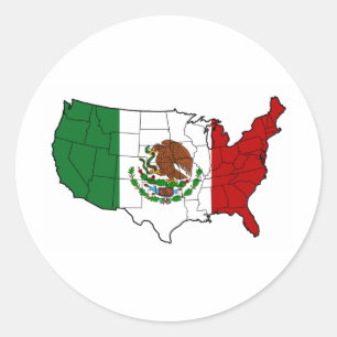 United States of Mexico Classic Round Sticker