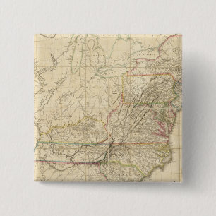 United States Of North America 15 Cm Square Badge