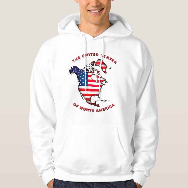 United States of North America Custom Text Hoodie (Front)