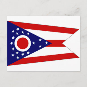 United States Ohio Flag Postcard