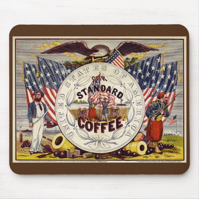 United States Our Standard Coffee Mouse Mat (Front)