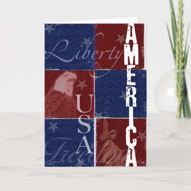 United States Patriotic Greeting Card (Front)