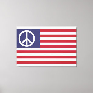 United States Peace Flag Canvas Print
