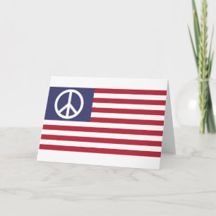 United States Peace Flag Card
