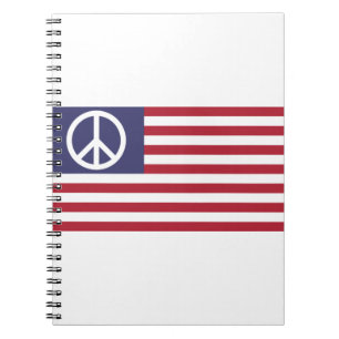 United States Peace Flag Notebook