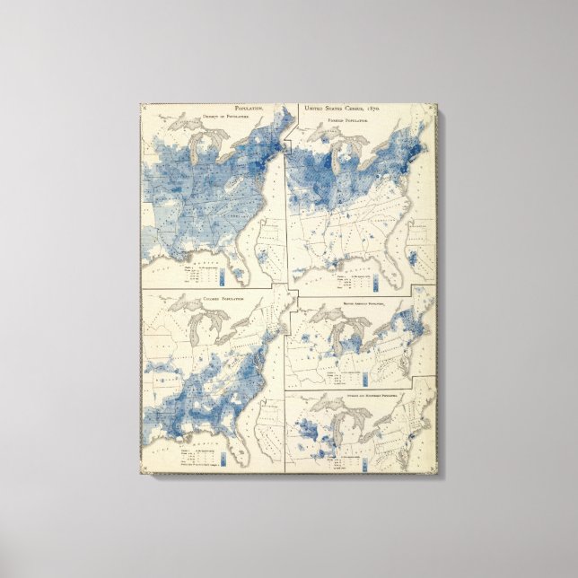 United States population census Canvas Print (Front)