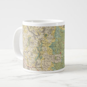 United States Population Density, 1890 Large Coffee Mug