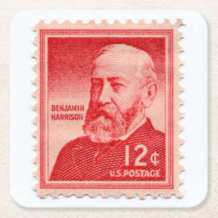 United States Postage Stamp Coaster Set