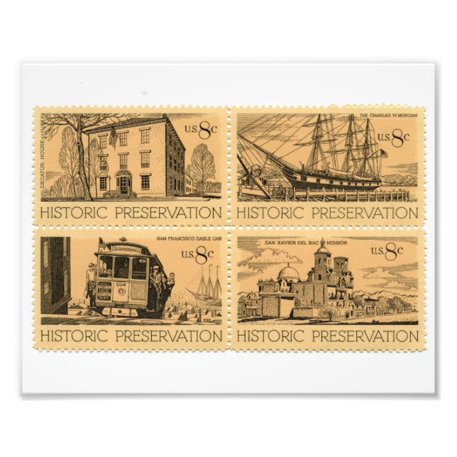 United States Postage Stamp Photo Print (Front)