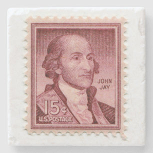 United States Postage Stamp Stone Coaster