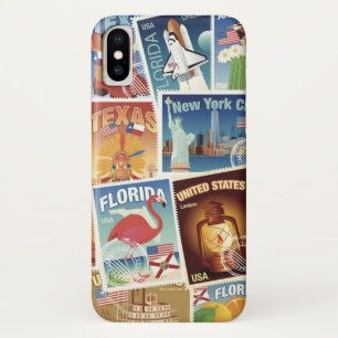 United States Postage Stamps iPhone X Case