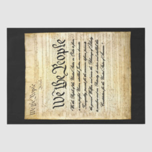 United States Preamble Decoupage Tissue Paper