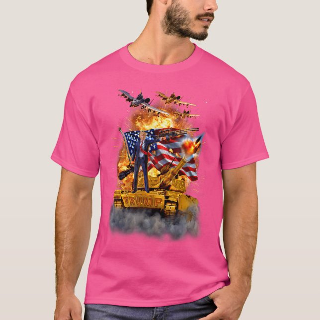 United States President Donald Trump Epic Battle T-Shirt (Front)
