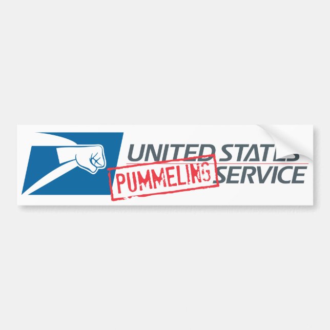 United States Pummelling Service Bumper Sticker (Front)