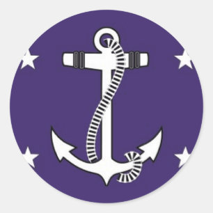 United States Secretary of the Navy Classic Round Sticker