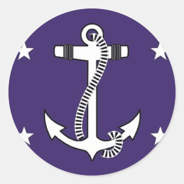 United States Secretary of the Navy Classic Round Sticker (Front)