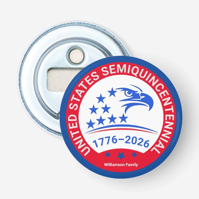 United States Semiquincentennial 1776–2026 Eagle Bottle Opener (Front)