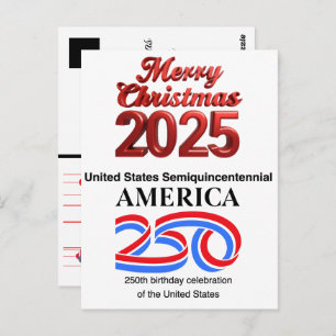 United States Semiquincentennial: New Year 2026 Postcard