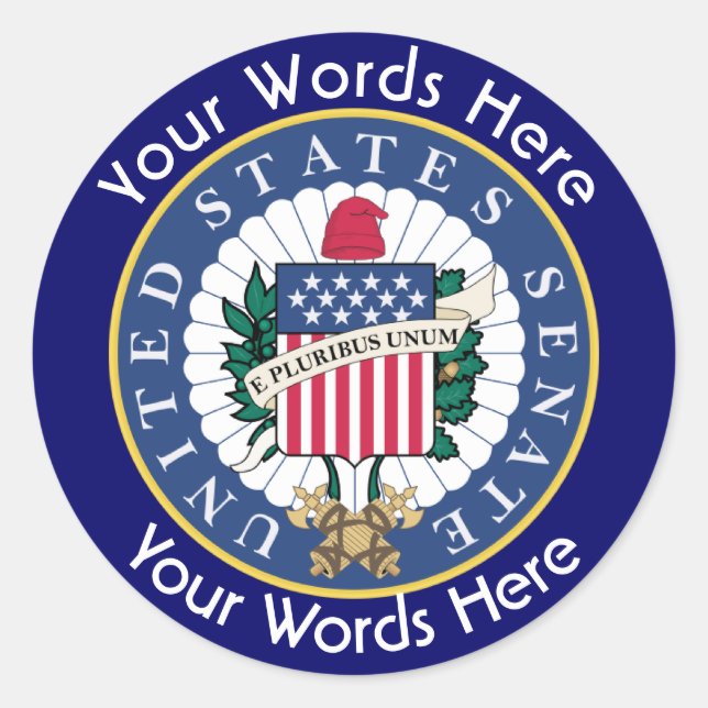 United States Senate Custom Sticker (Front)