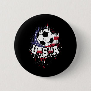 United States Soccer American Footll Usa Futbol _1 6 Cm Round Badge