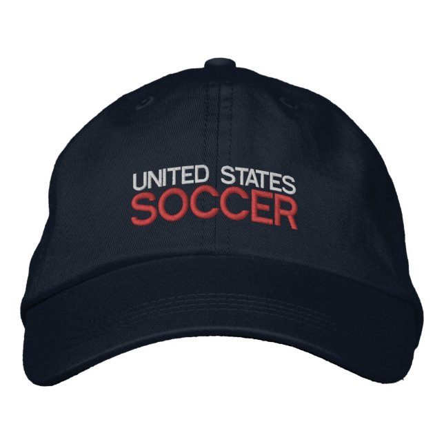 UNITED STATES SOCCER EMBROIDERED HAT (Front)