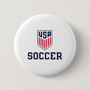 United States Soccer Icon White Usmnt Officially L 6 Cm Round Badge