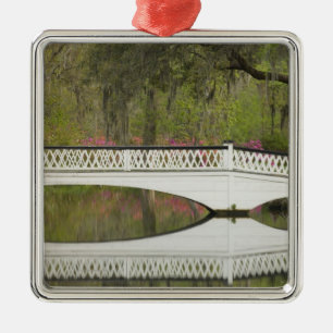 United States; South Carolina; Charleston; 3 Metal Tree Decoration