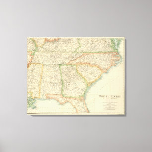 United States South Eastern States Canvas Print