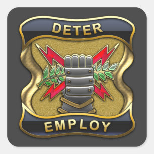 United States Strategic Command Square Sticker