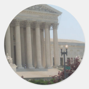 United States Supreme Court Classic Round Sticker