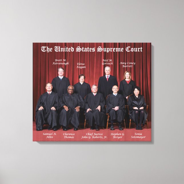 United States Supreme Court Justices 2021 Canvas P (Front)