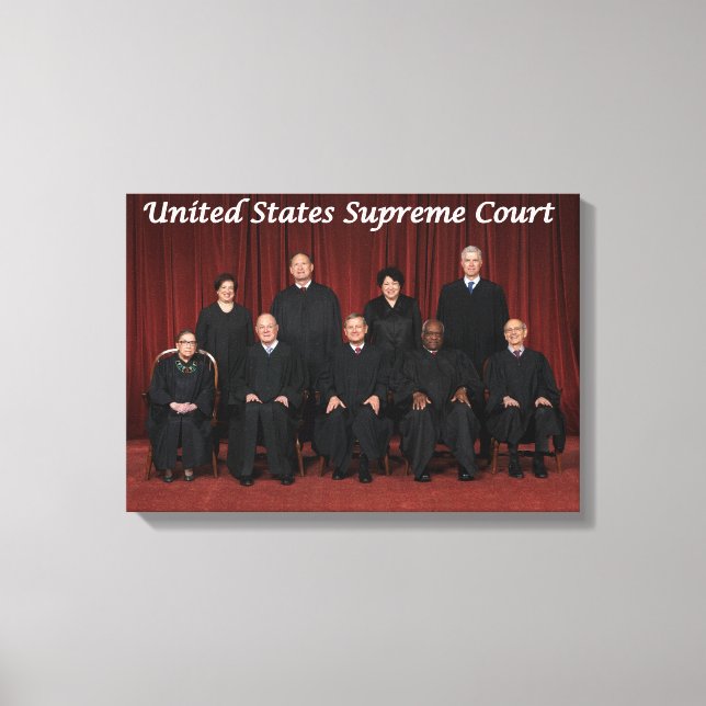 United States Supreme Court Justices Canvas Print (Front)