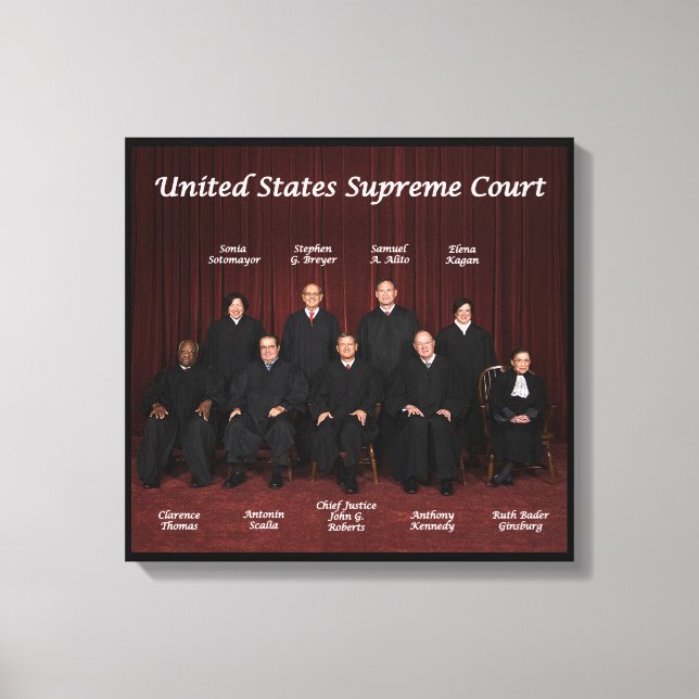 United States Supreme Court Justices Canvas Print (Front)