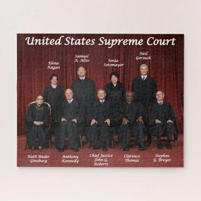 United States Supreme Court Justices Jigsaw Puzzle (Horizontal)