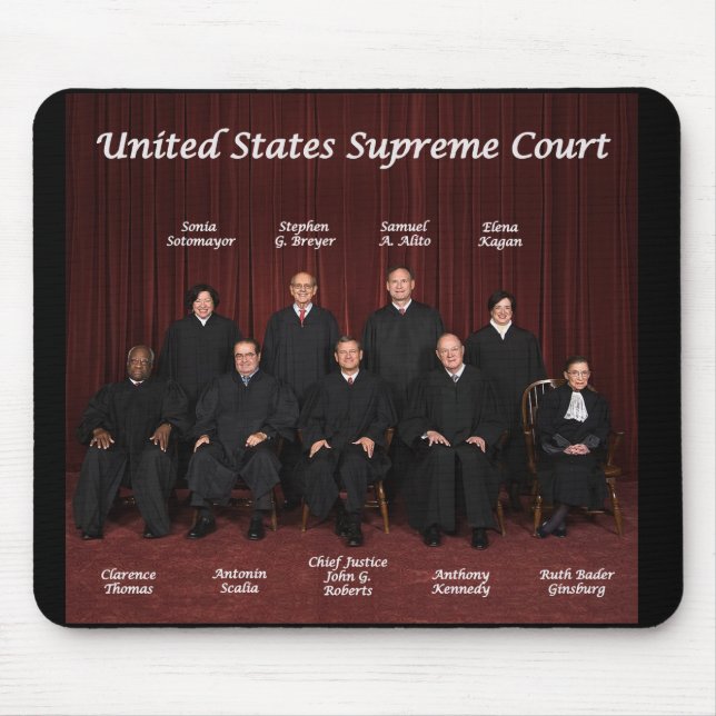 United States Supreme Court Justices Mouse Mat (Front)