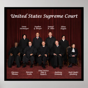 United States Supreme Court Justices Poster
