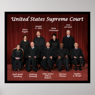 United States Supreme Court Justices Poster