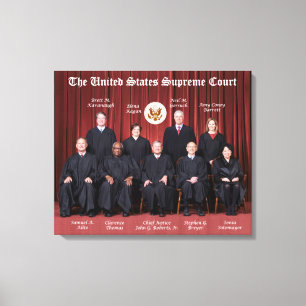 United States Supreme Court Justices & Seal 2021 C Canvas Print